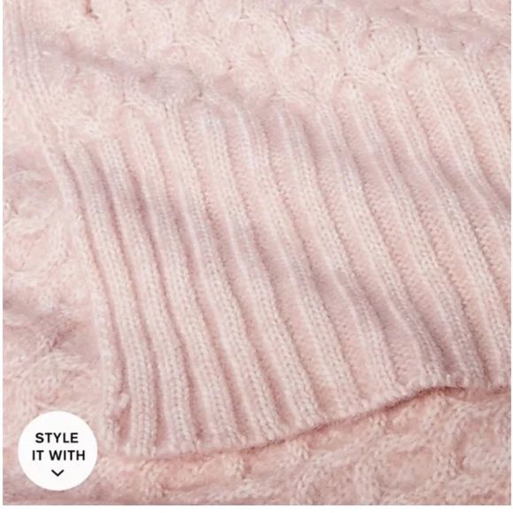 EXPRESS Dusty Mauve Honeycomb Knit Scarf NWT - Picture 3 of 5